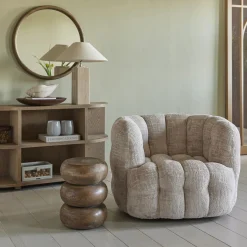 Arosa Swivel Fauteuil, Natural