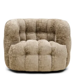 Arosa Swivel Fauteuil, Open Weave, Taupe