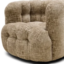 Arosa Swivel Fauteuil, Open Weave, Taupe