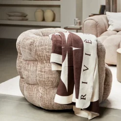 Arosa Swivel Fauteuil, Open Weave, Taupe