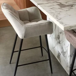 Barstoel Carnaby, Fabulous Flax, Linnen