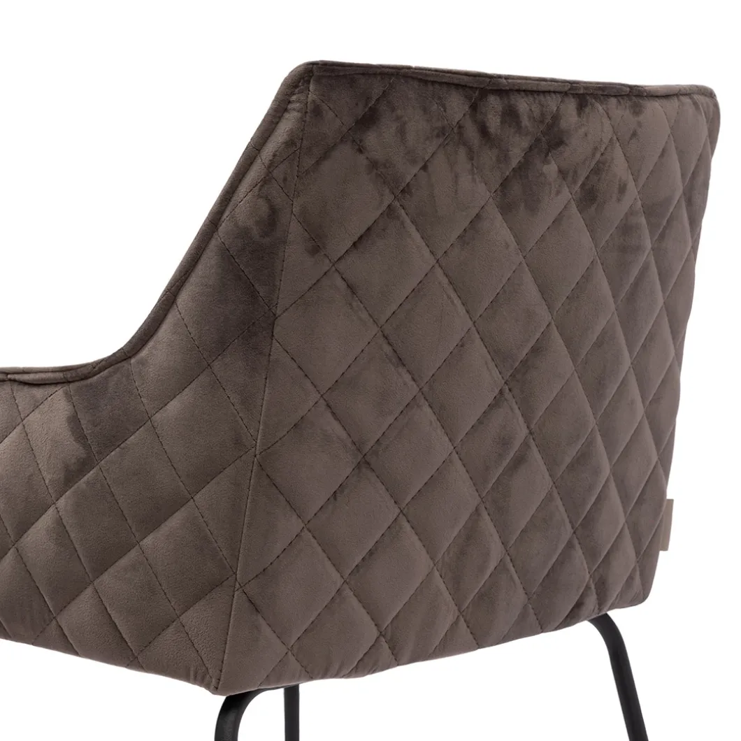 Barstoel Frisco Drive, Anthracite, Velvet