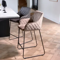 Barstoel Frisco Drive, Golden Mink, Velvet