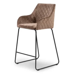 Barstoel Frisco Drive, Golden Mink, Velvet