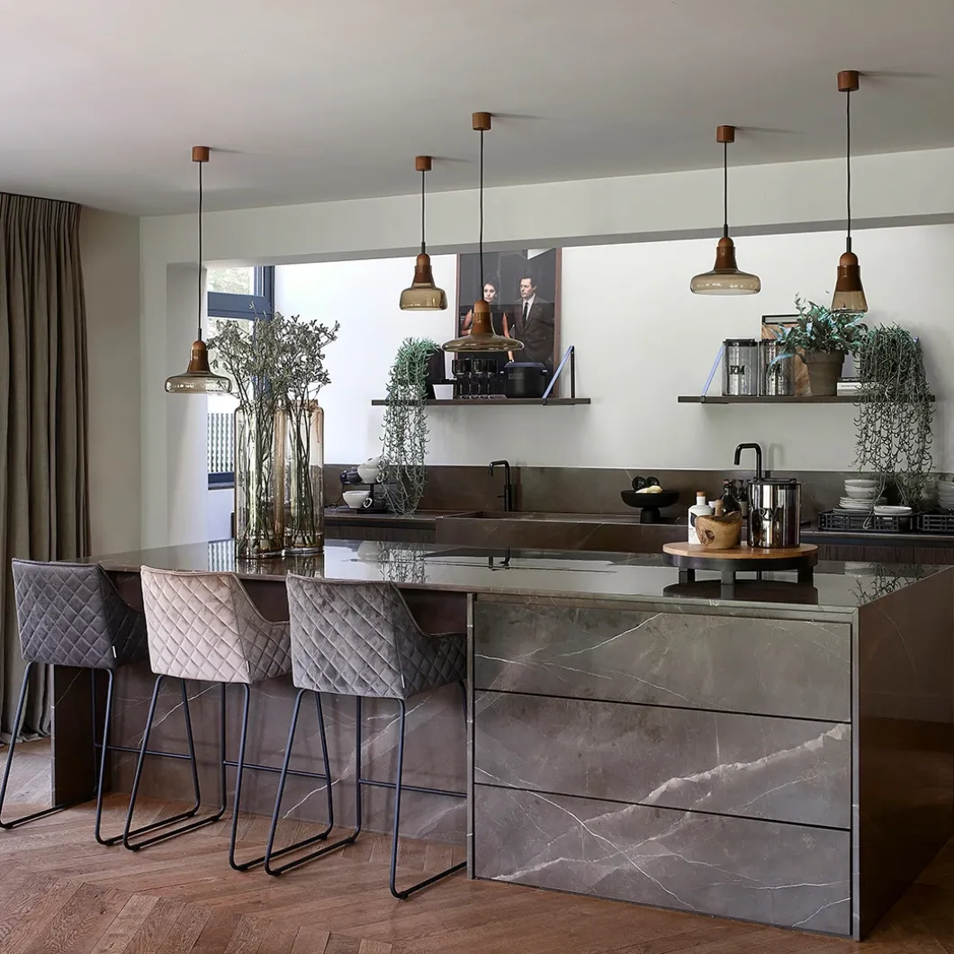 Barstoel Frisco Drive, Golden Mink, Velvet