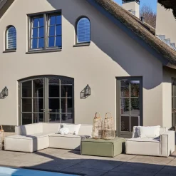 Bellagio Outdoor Corner Right, sunbrella source, oak