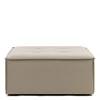 Bellagio Outdoor Footstool, sunbrella source, oak
