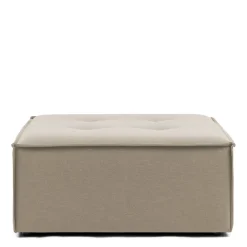 Bellagio Outdoor Footstool, sunbrella source, oak