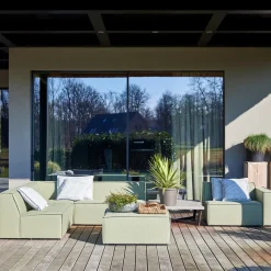 Bellagio Outdoor Footstool, sunbrella source, squamarina