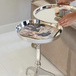 Bijzettafel Crosby, Zilver