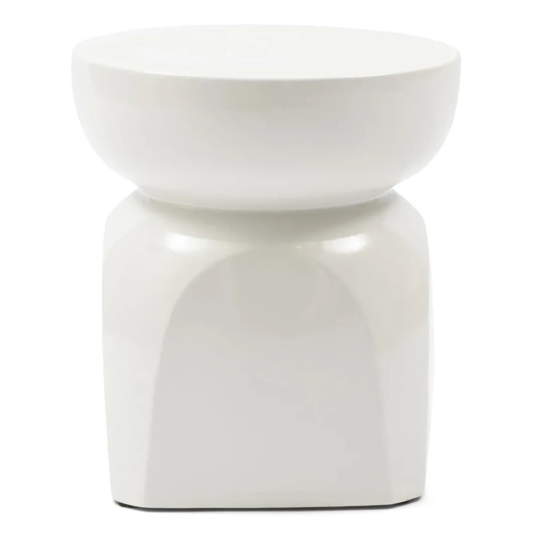 Bijzettafel Porto Puur Wit 37CM