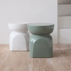 Bijzettafel Porto Puur Wit 37CM