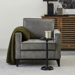 Bijzettafel Venice, Zwart, M