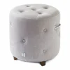 Bowery Footstool Ivory White XSX