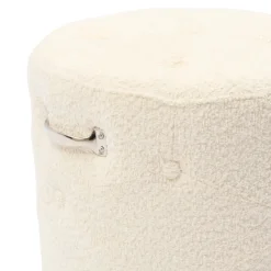 Bowery Footstool Ivory White XSX