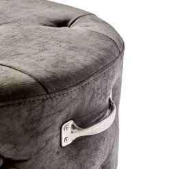 Bowery Footstool Raccoon Taupe