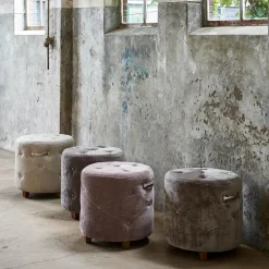 Bowery Footstool Soft Walnut XSX