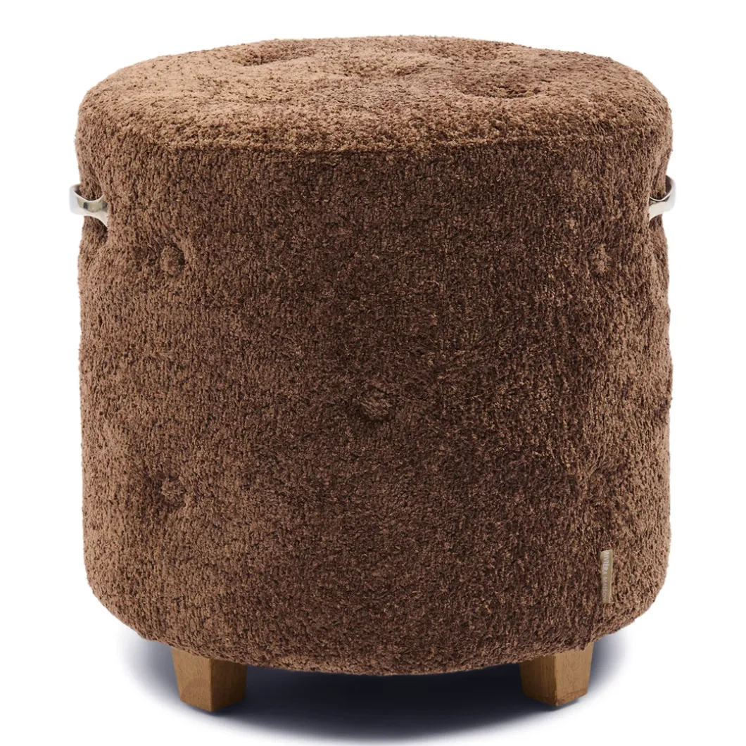 Bowery Footstool Umber Brown XSX