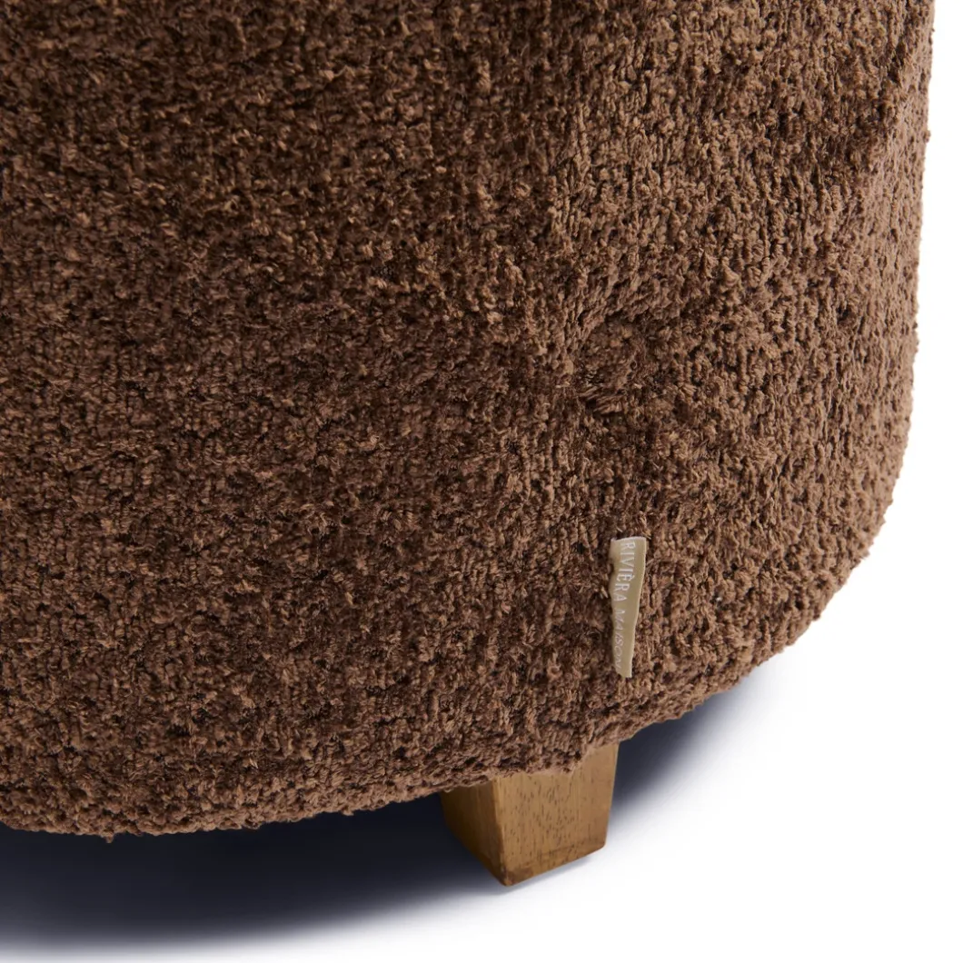 Bowery Footstool Umber Brown XSX