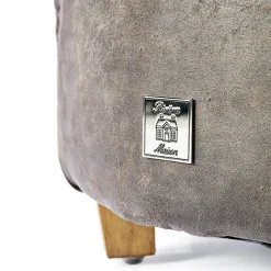 Bowery Footstool White Lion