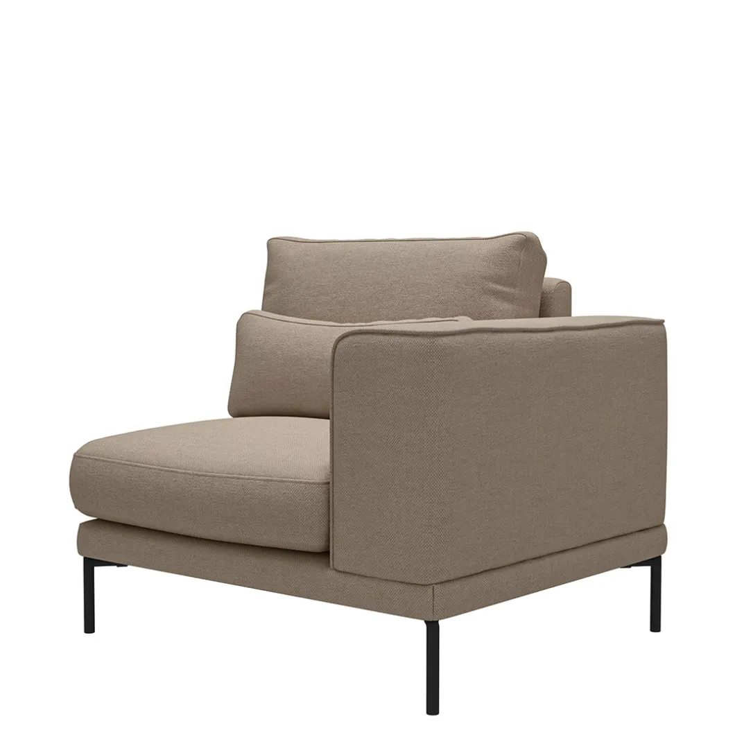 Bowie Club Corner, washed cotton, natural