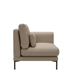 Bowie Club Corner, washed cotton, natural