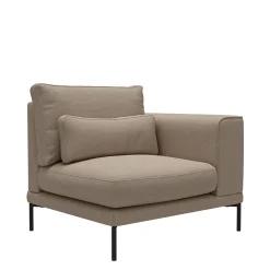 Bowie Club Corner, washed cotton, natural