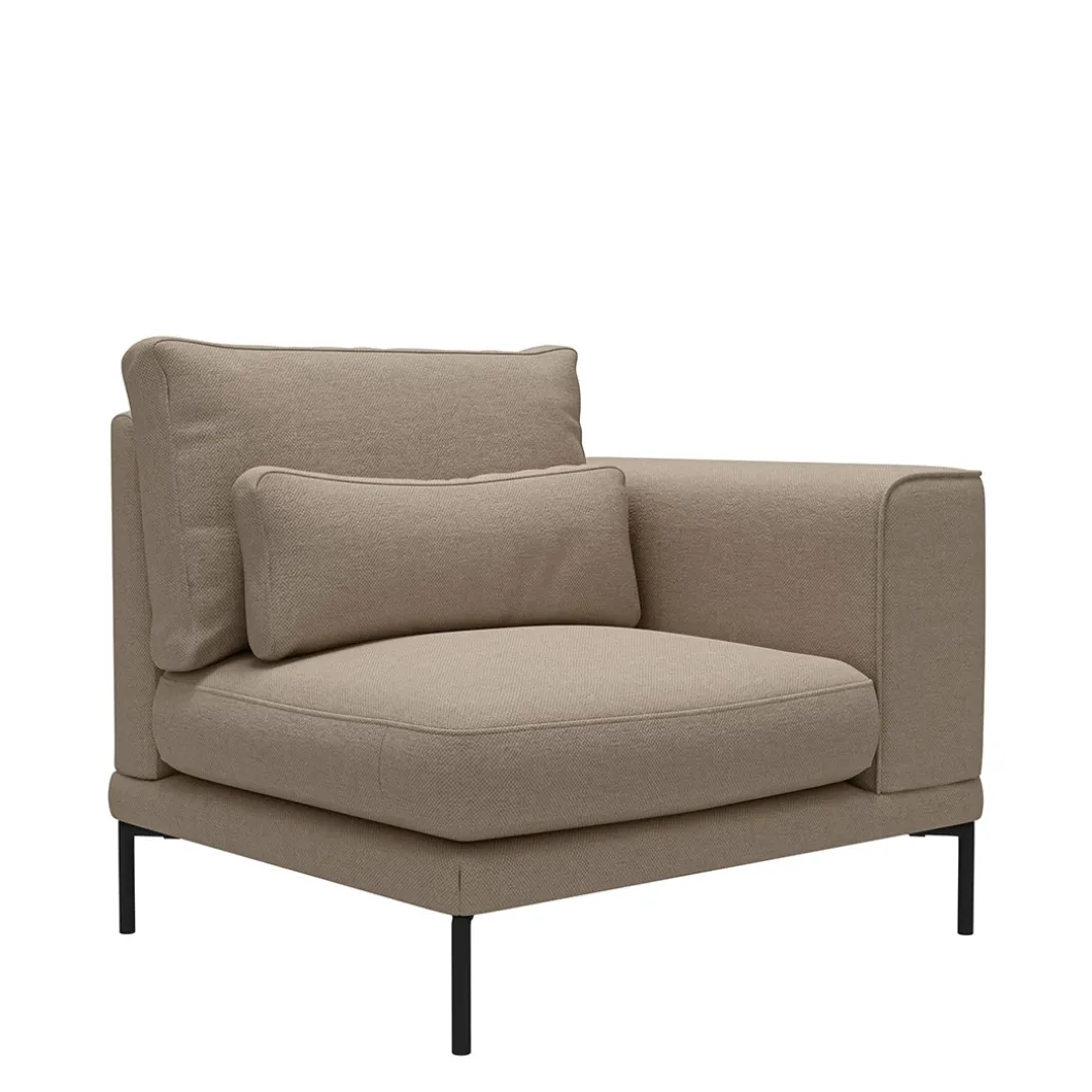 Bowie Club Corner, washed cotton, natural