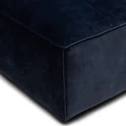 Brandon Center, velvet, estate blue