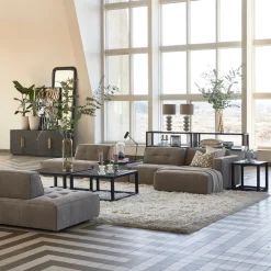 Brandon Chaise Longue Right, celtic weave, melting silver