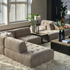 Brandon Chaise Longue Right, celtic weave, melting silver