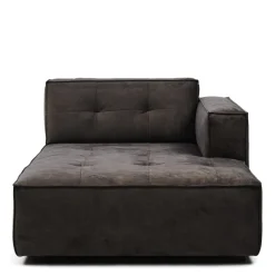 Brandon Chaise Longue Right, velvet, grimaldi grey