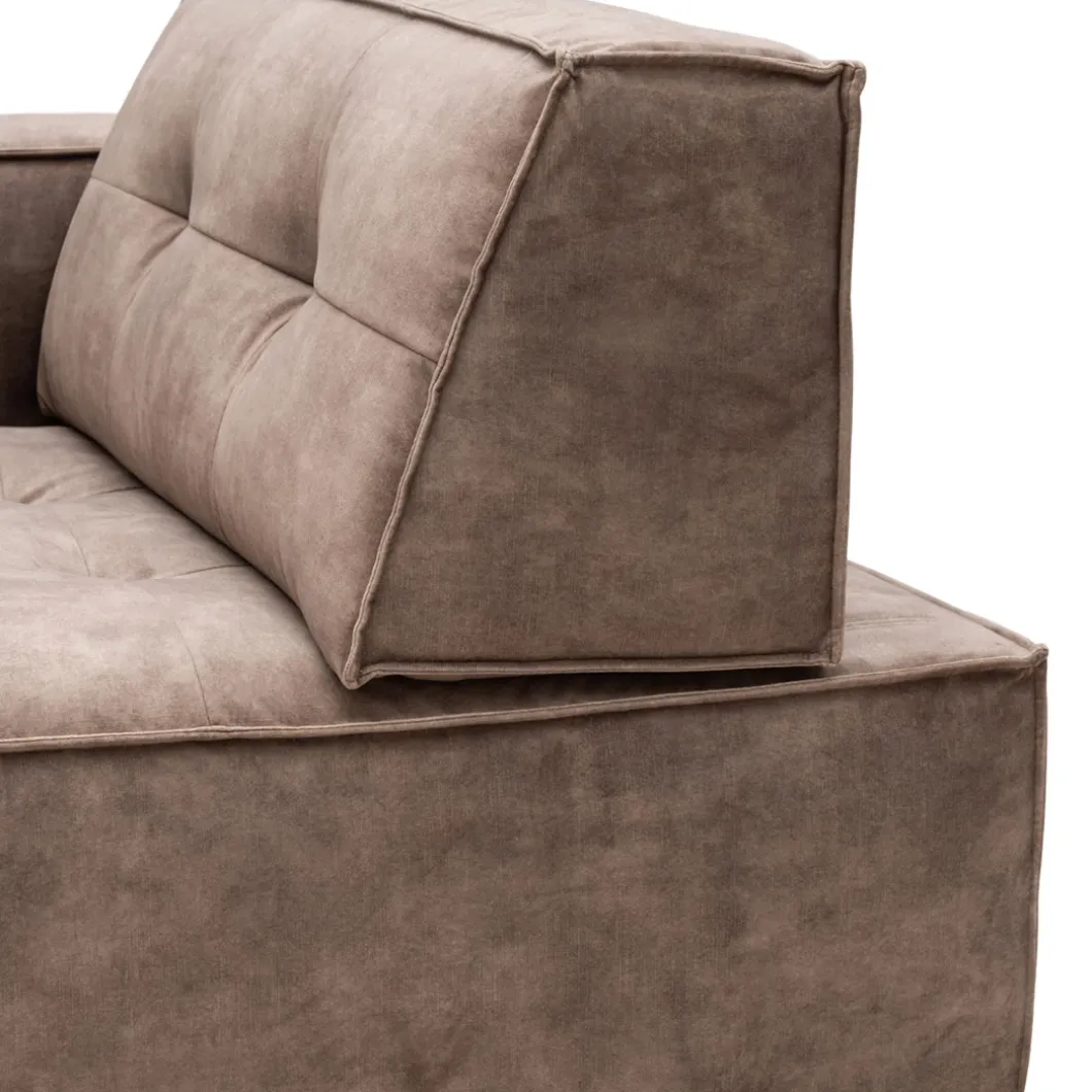 Brandon Corner Arm L Vel CafeLatte