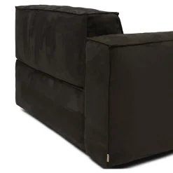 Brandon Corner Arm Left, scottish suede, noir