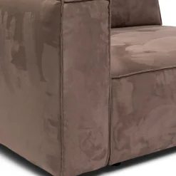 Brandon Corner Arm Left, scottish suede, liver