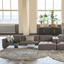 Brandon Corner Arm Left, scottish suede, liver