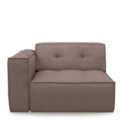 Brandon Corner Arm Left, scottish suede, brown sugar