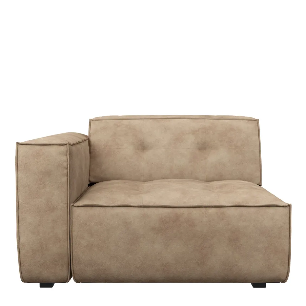 Brandon Corner Arm Left, velvet, golden beige