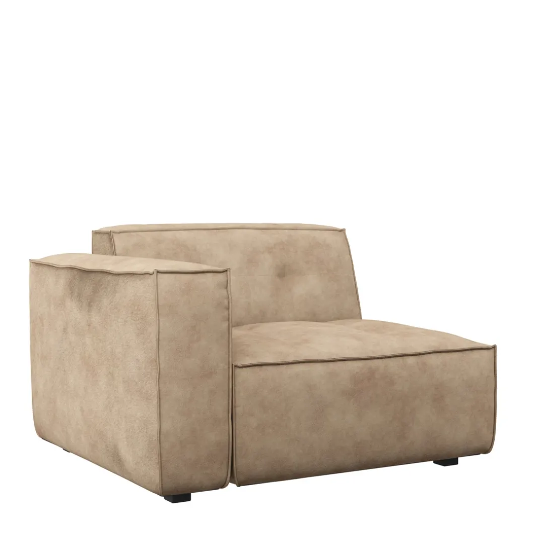 Brandon Corner Arm Left, velvet, golden beige