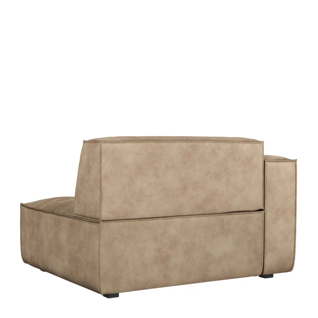 Brandon Corner Arm Left, velvet, golden beige