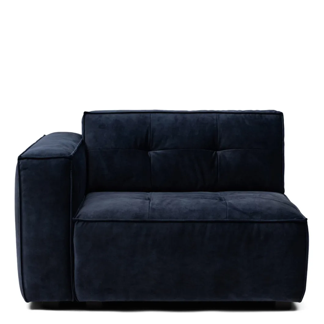 Brandon Corner Arm Left, velvet, estate blue