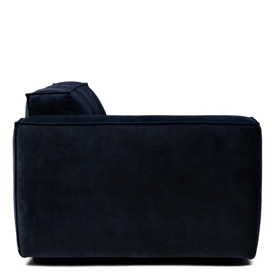 Brandon Corner Arm Left, velvet, estate blue