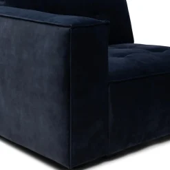 Brandon Corner Arm Left, velvet, estate blue