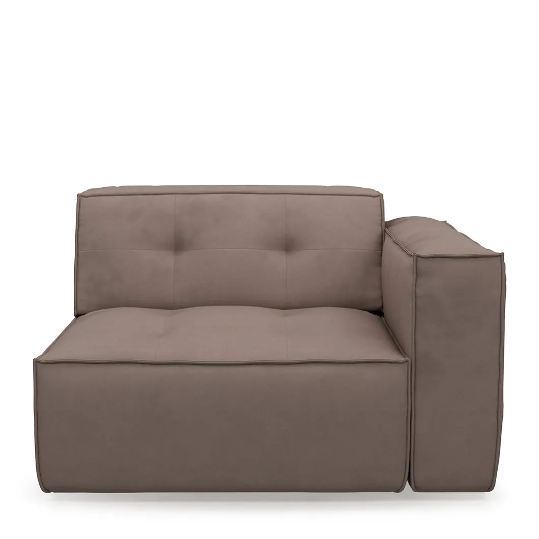 Brandon Corner Arm Right, scottish suede, brown sugar