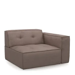 Brandon Corner Arm Right, scottish suede, brown sugar