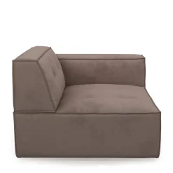 Brandon Corner Arm Right, scottish suede, brown sugar