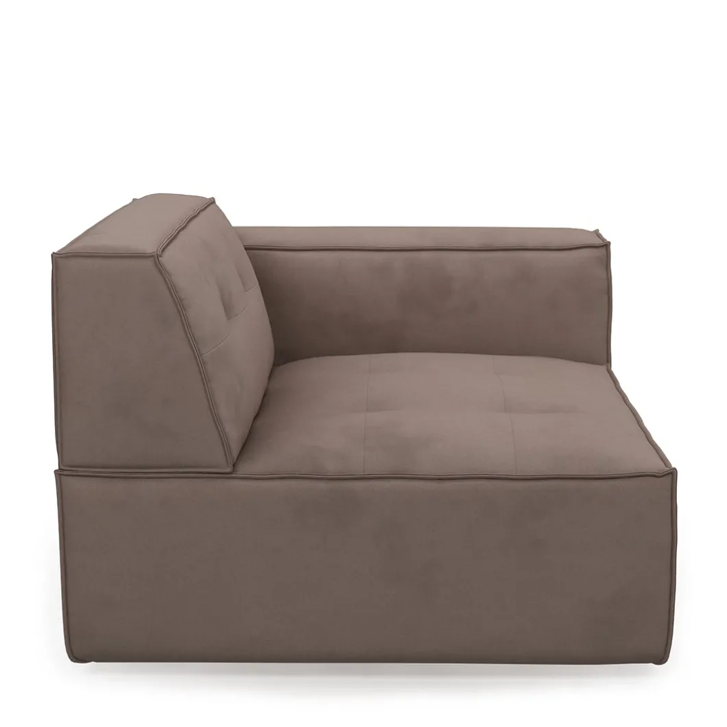 Brandon Corner Arm Right, scottish suede, brown sugar