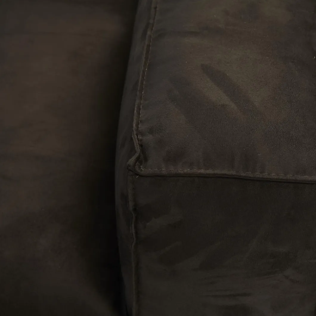 Brandon Corner Arm Right, scottish suede, noir