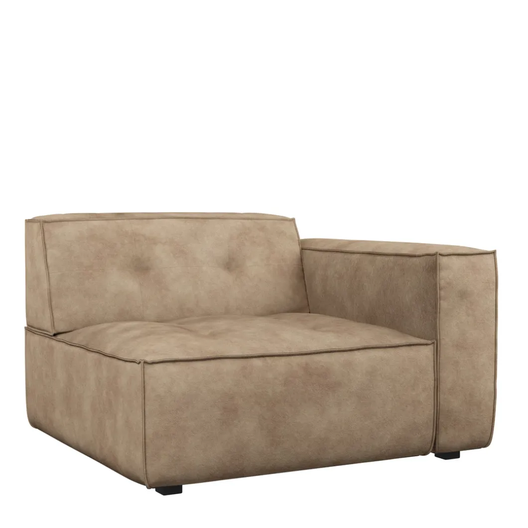 Brandon Corner Arm Right, velvet, golden beige