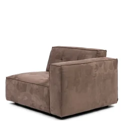 Brandon Corner Arm Right, scottish suede, liver